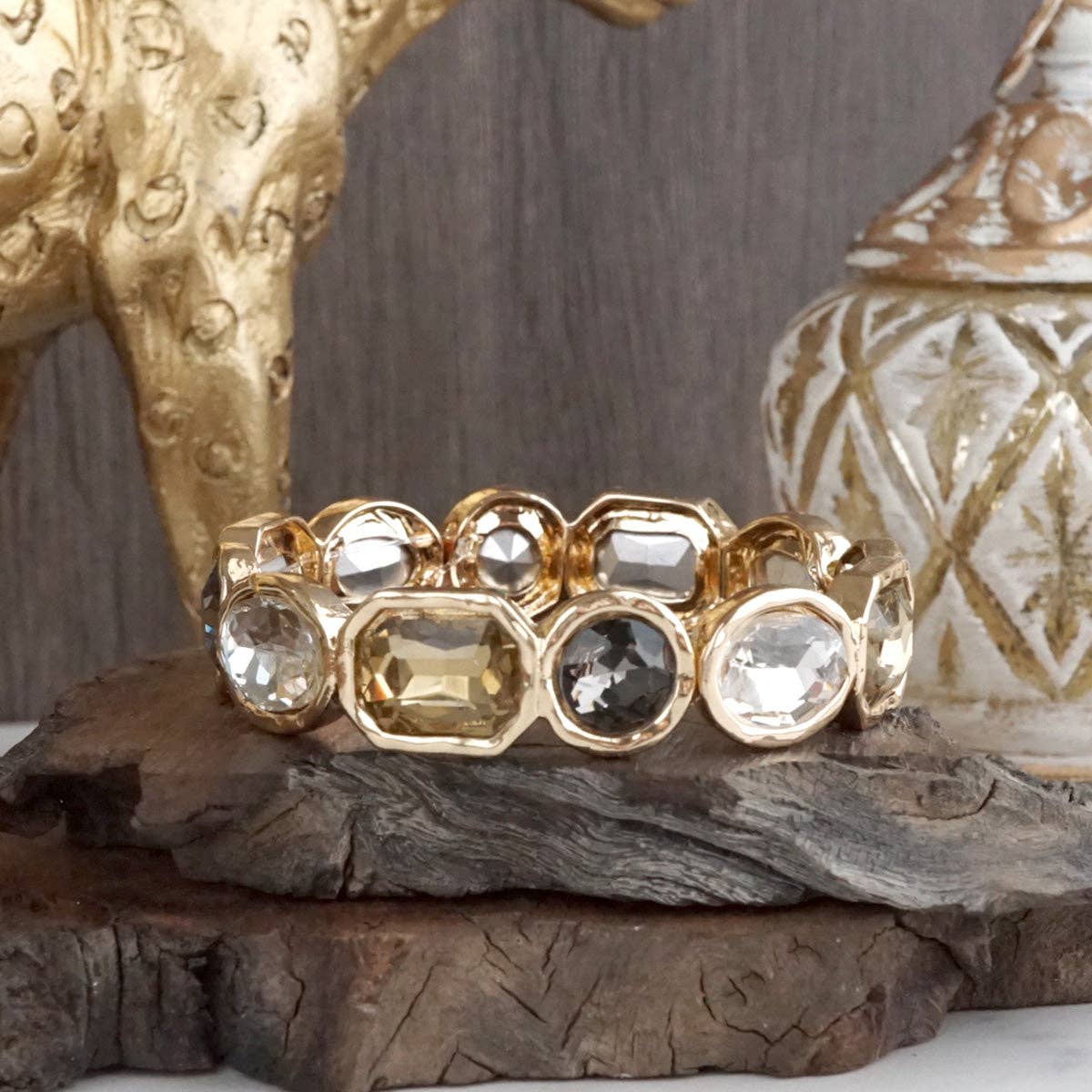 Stretchy Gem Bangle