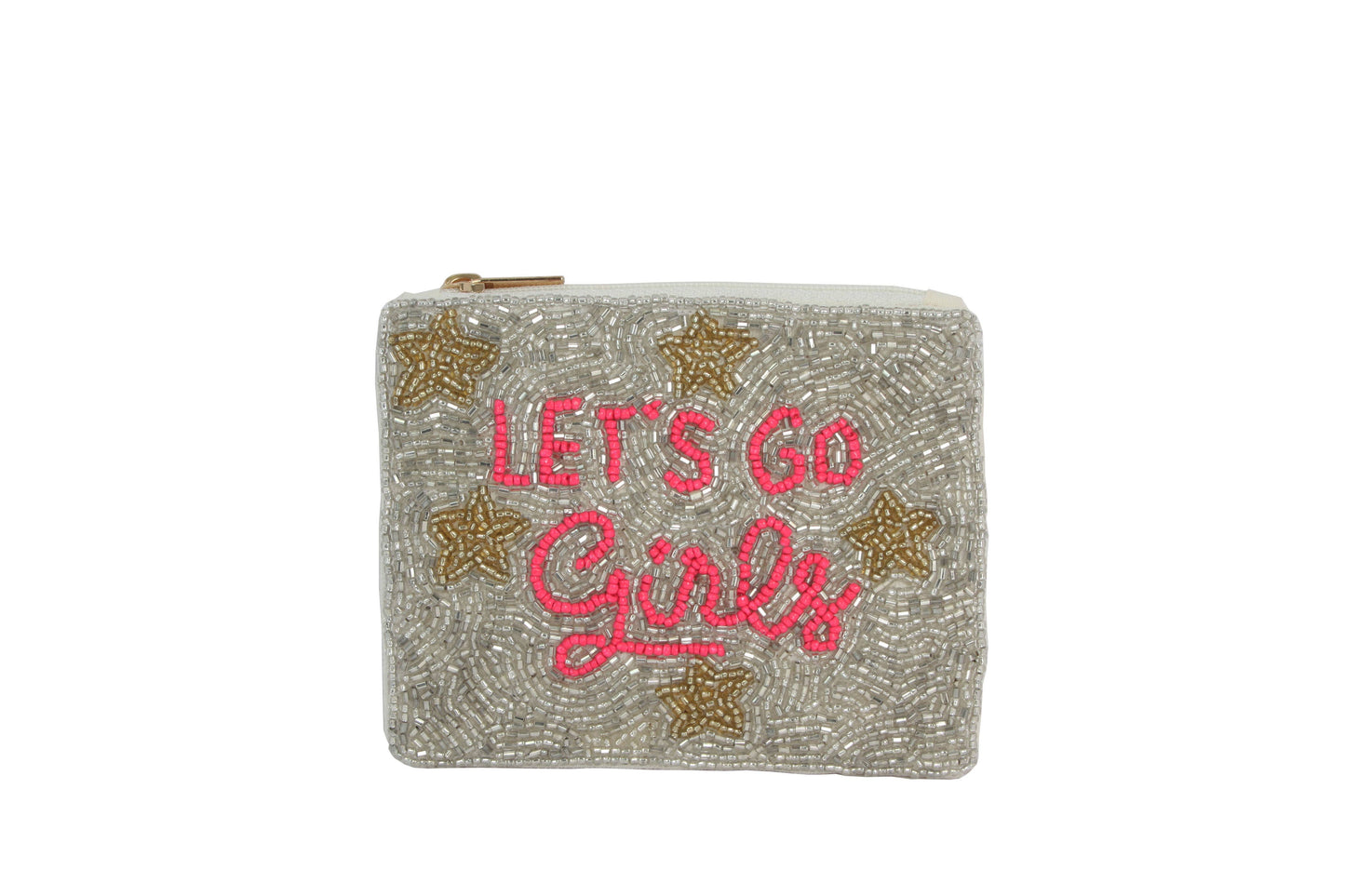 Lets Go Girl Beaded Coin Purse