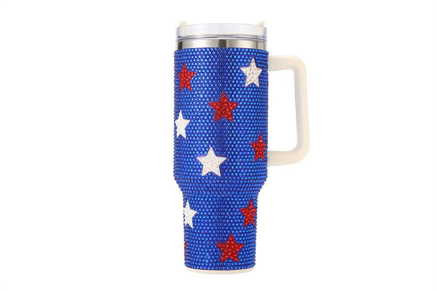 Rhinestone Star Studded Cup