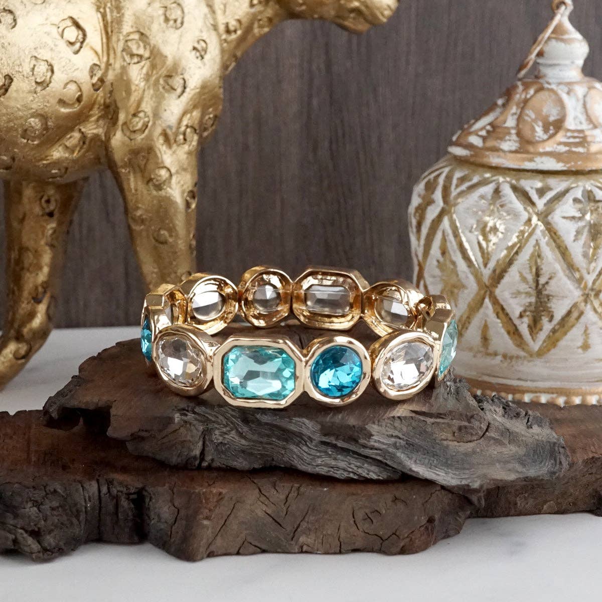 Stretchy Gem Bangle