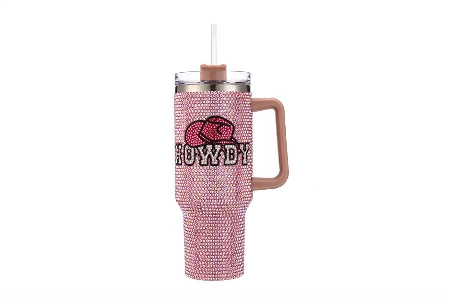Howdy Rhinestone Cup