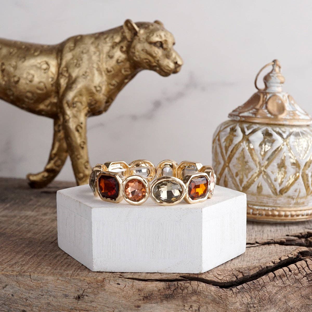 Stretchy Gem Bangle