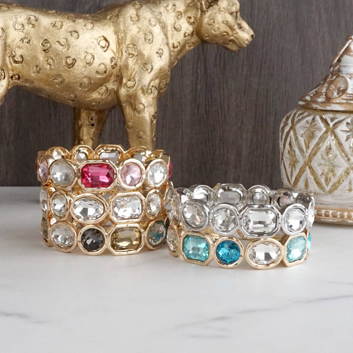 Stretchy Gem Bangle