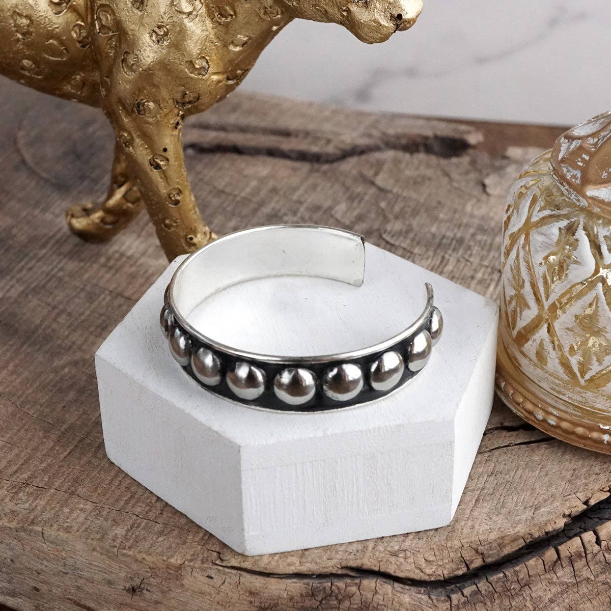 Western Worn Bubble Open Cuff