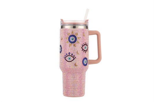 Evil Eye Rhinestone Cup