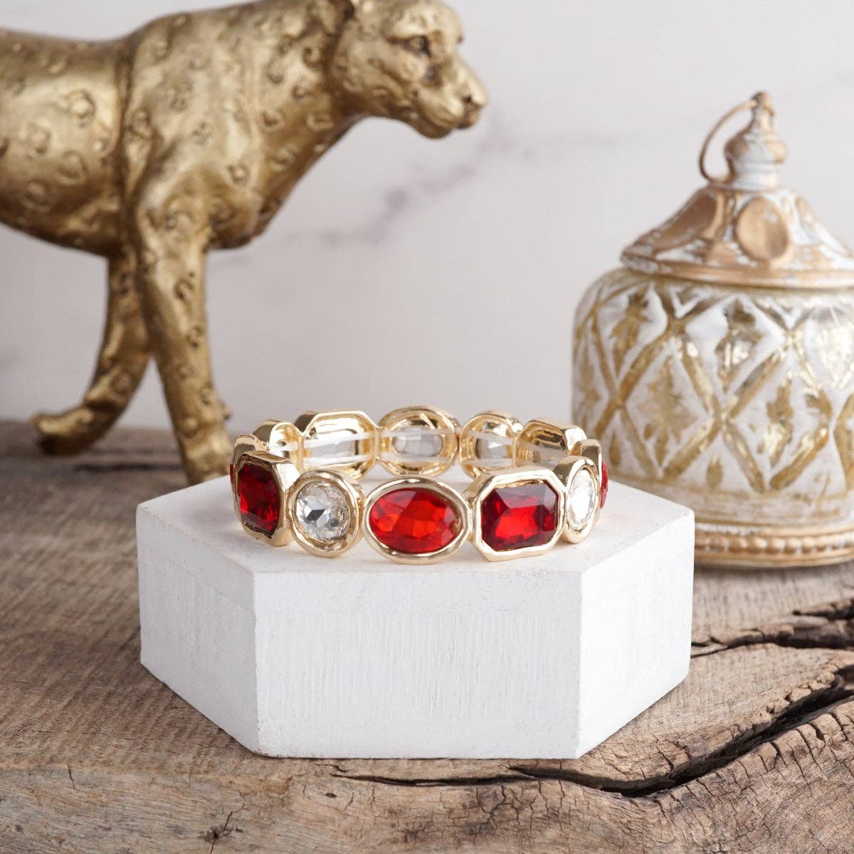 Stretchy Gem Bangle
