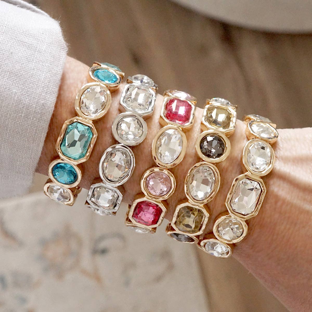 Stretchy Gem Bangle