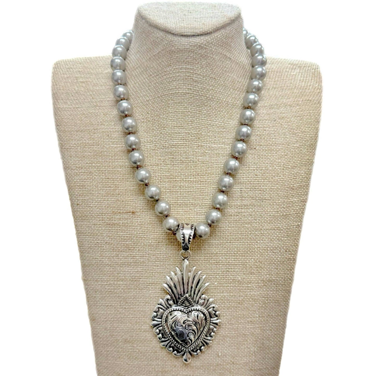 Sacred Heart Pendant Necklace