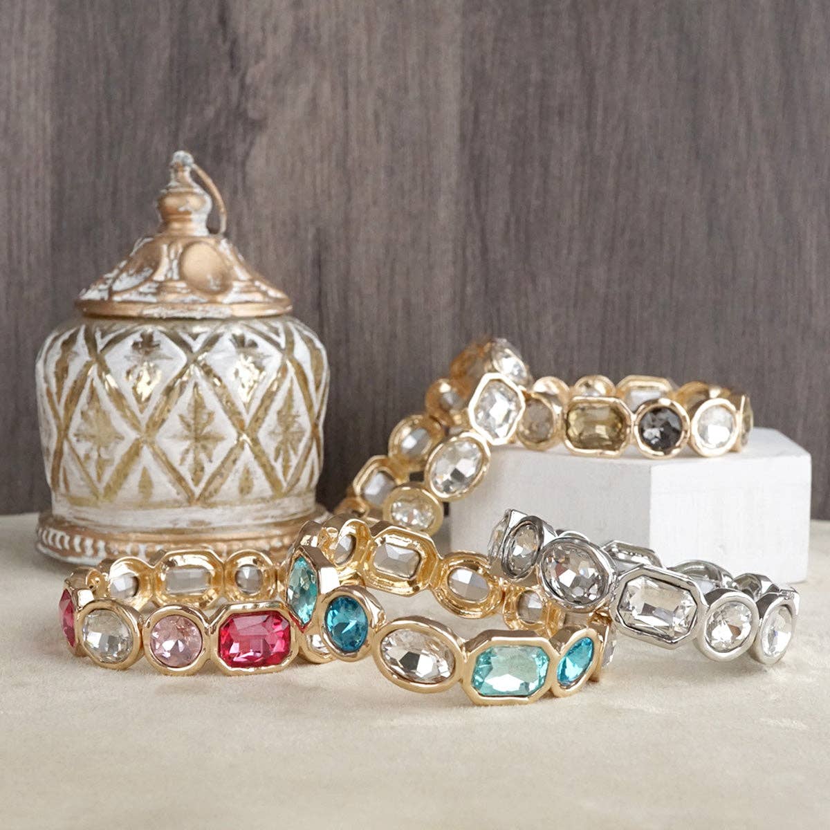 Stretchy Gem Bangle