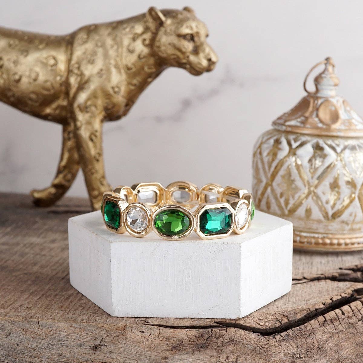 Stretchy Gem Bangle