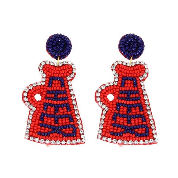Beaded Cheer Earrings