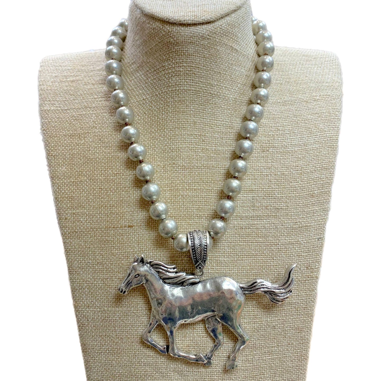 Running Horse Pendant Necklace