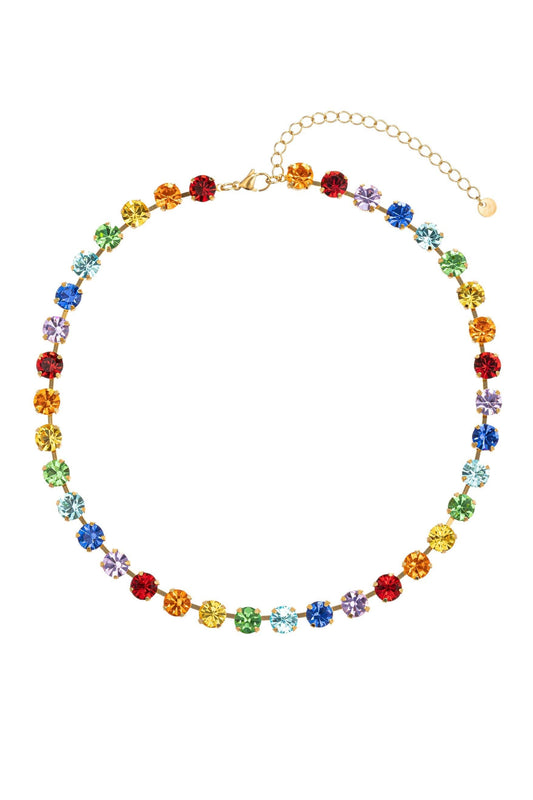 Rainbow CZ Necklace
