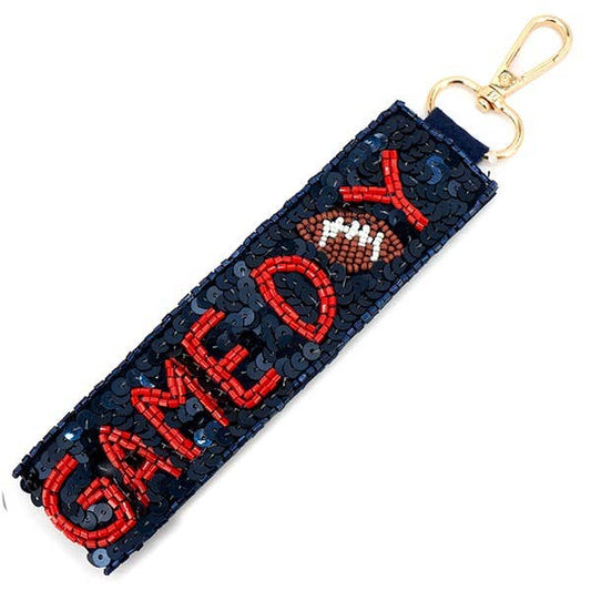Game Day Sequin Keychain