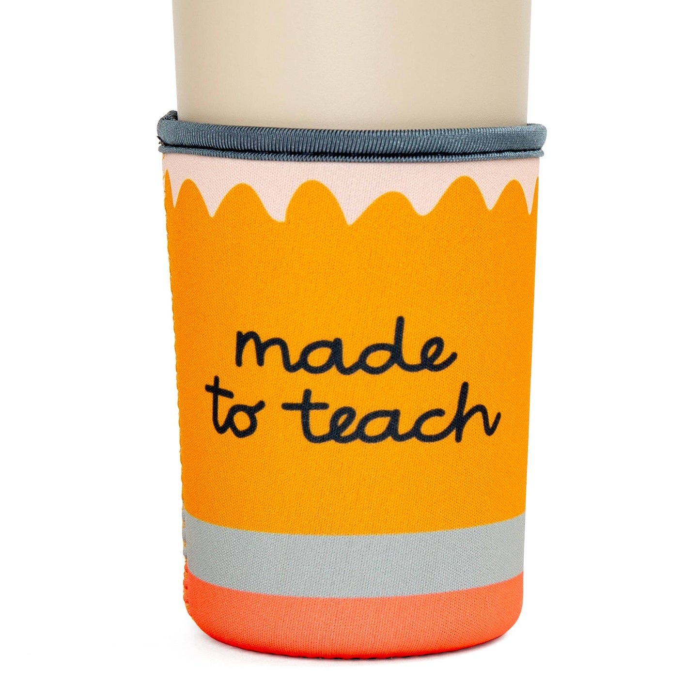 Teacher Pencil Drink Sleeve