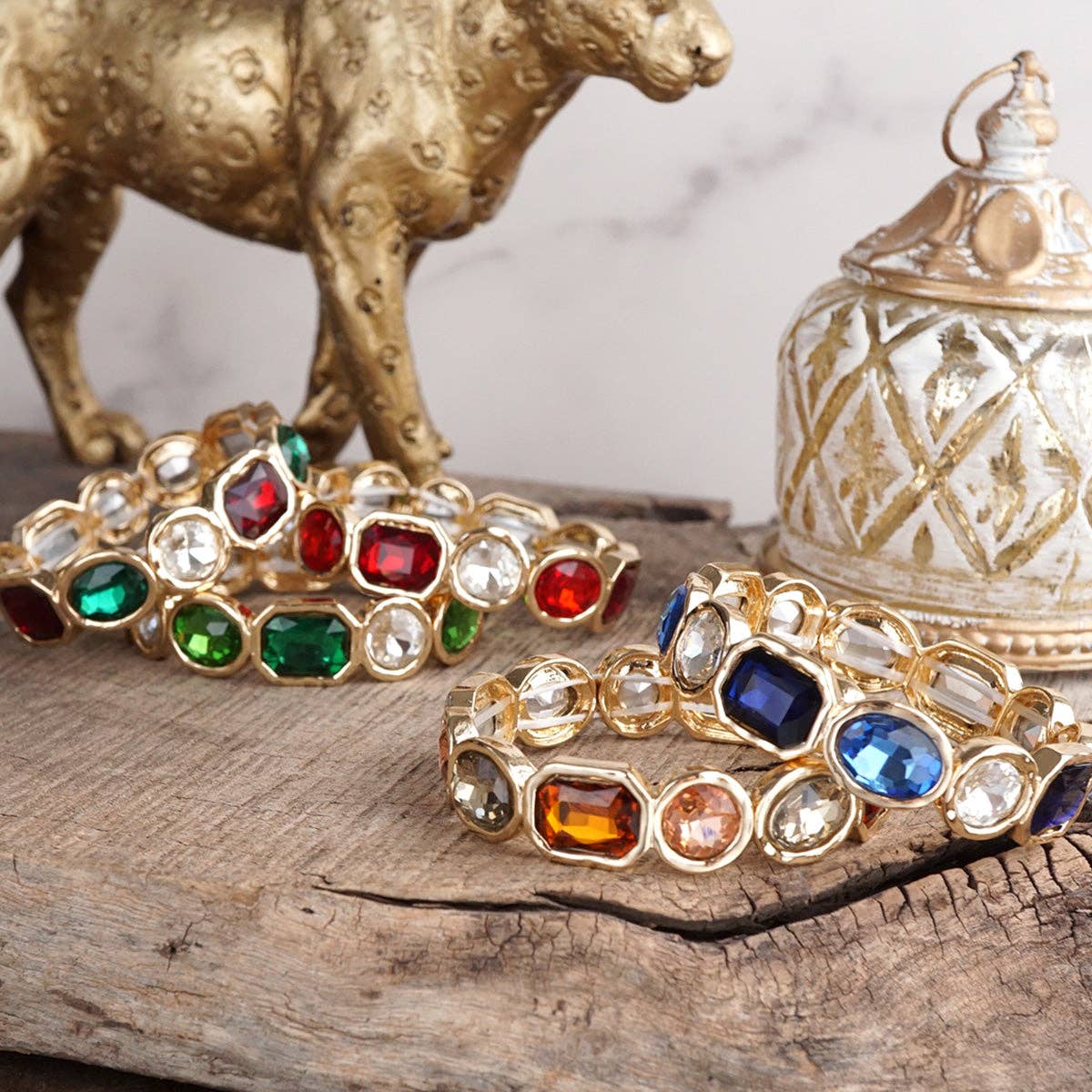 Stretchy Gem Bangle