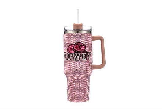 Howdy Rhinestone Cup