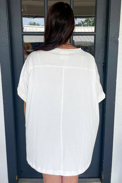 Sequined Texas White T-Shirt