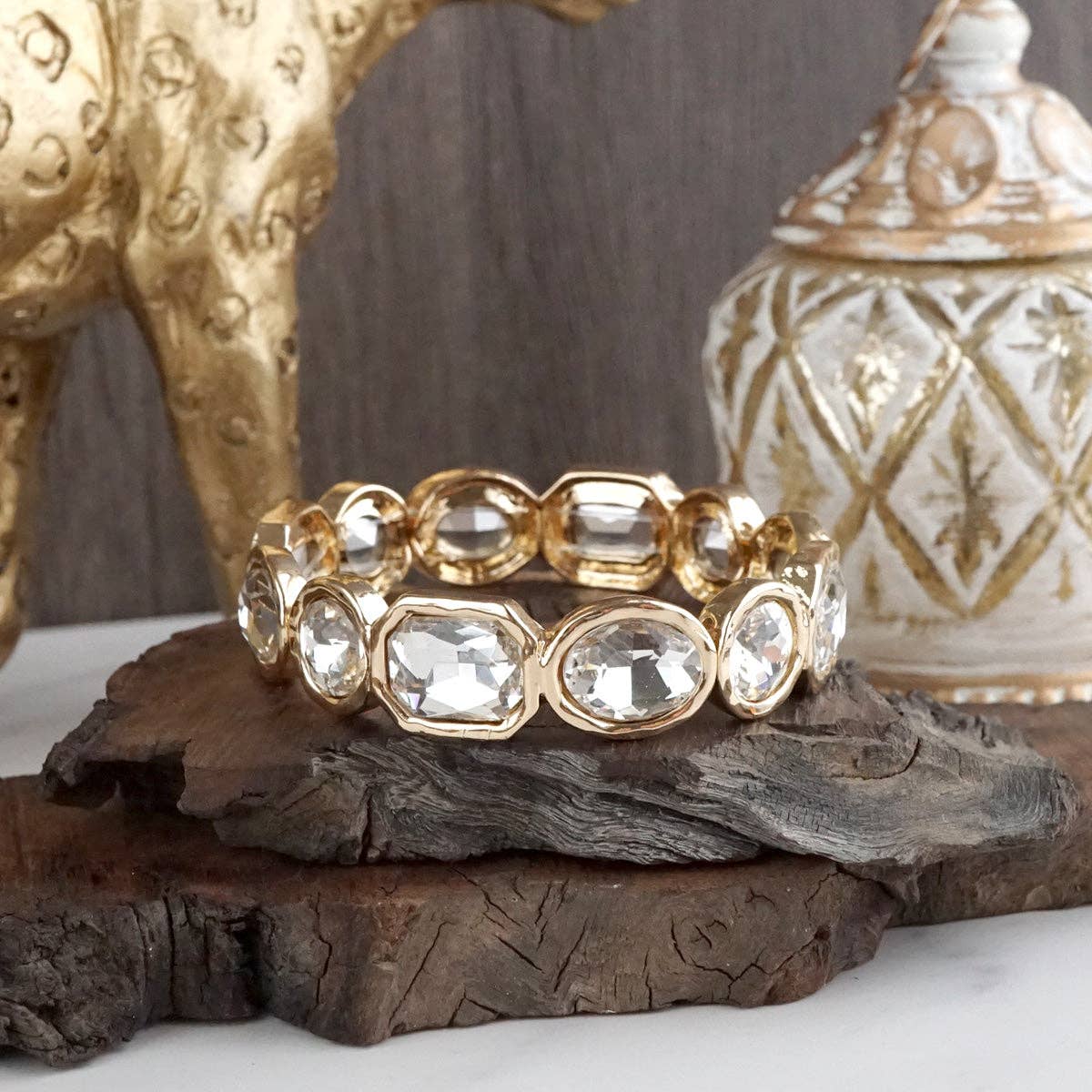 Stretchy Gem Bangle