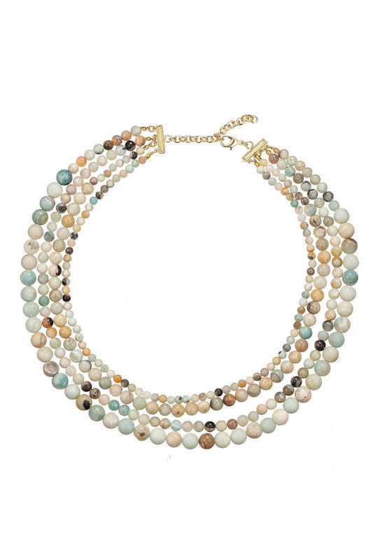 Agate Multi Strand Necklace
