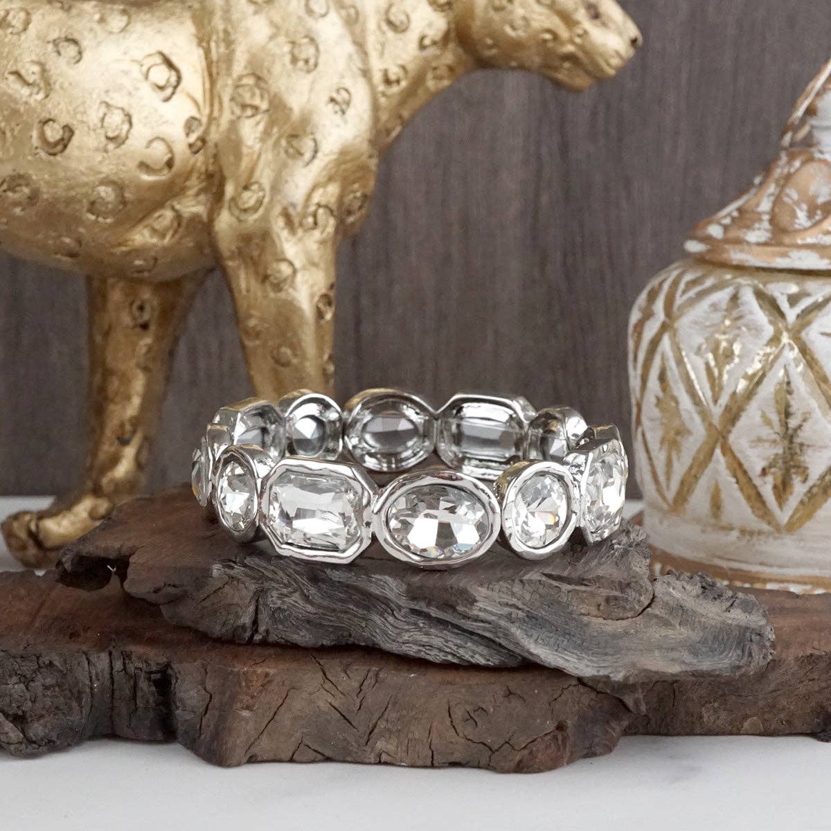 Stretchy Gem Bangle