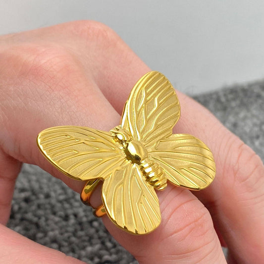 Large Butterfly Ring