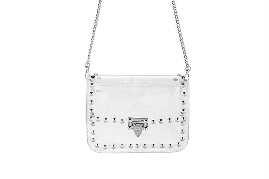 Clear Studded Handbag