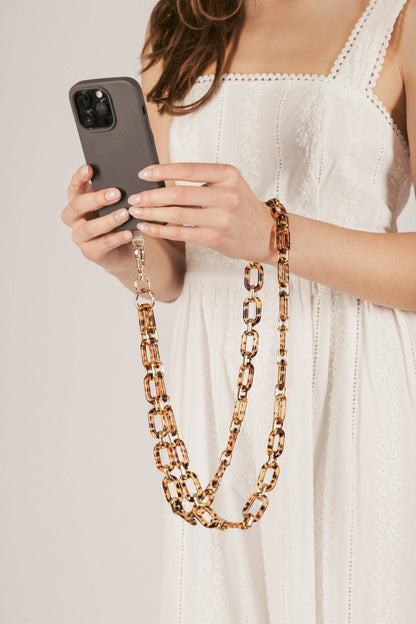Tortoise Crossbody Phone Strap
