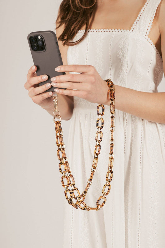 Tortoise Crossbody Phone Strap
