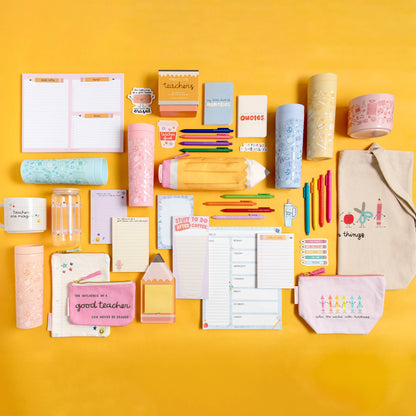 Pencil Sticky Note Holder Gift Set