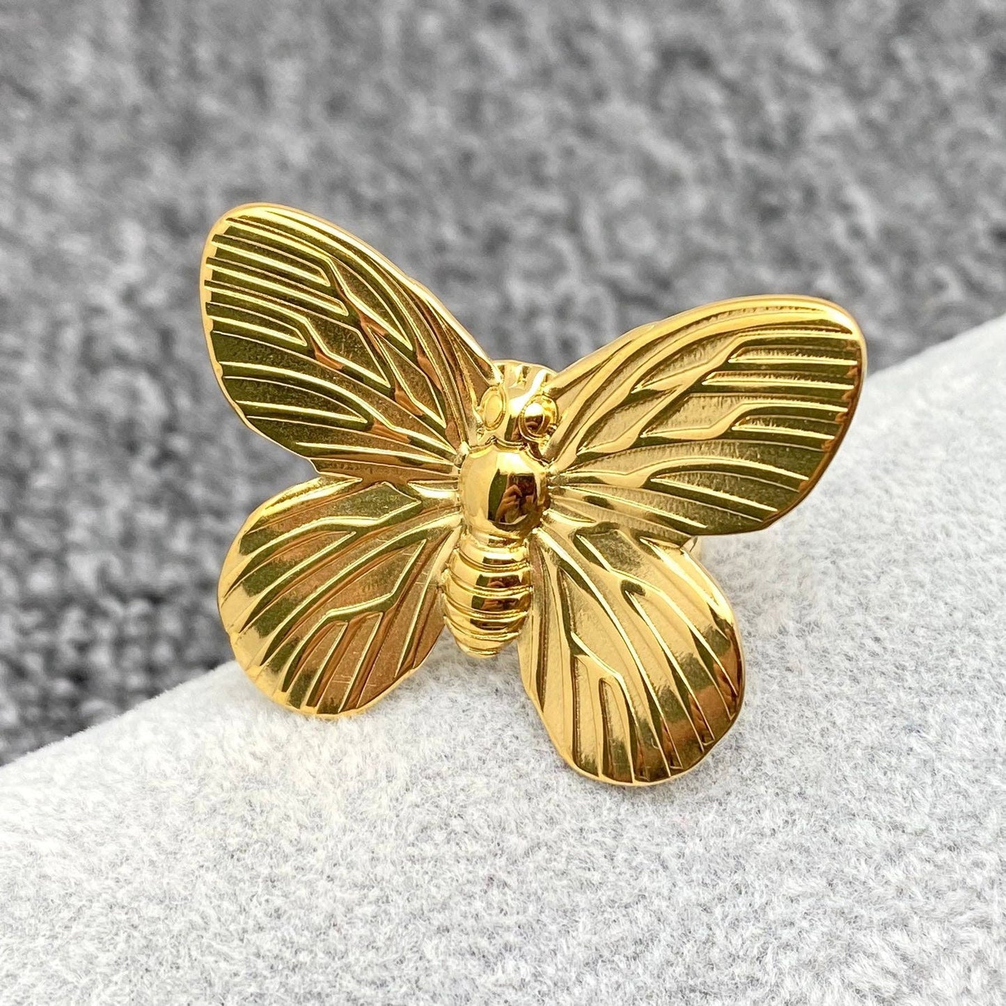 Large Butterfly Ring